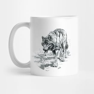 Hunting wolf Mug
